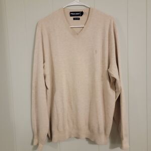Vintage Polo Ralph Lauren Golf Mens Sweater Size Large Beige Preppy Quiet Luxury
